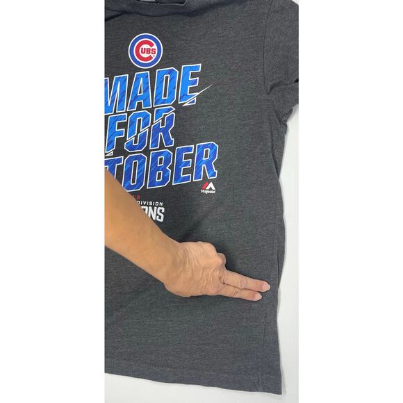 Majestic Triple Peak Cubs Made for October 2016 N.L. Central Division Champions - Picture 5 of 7